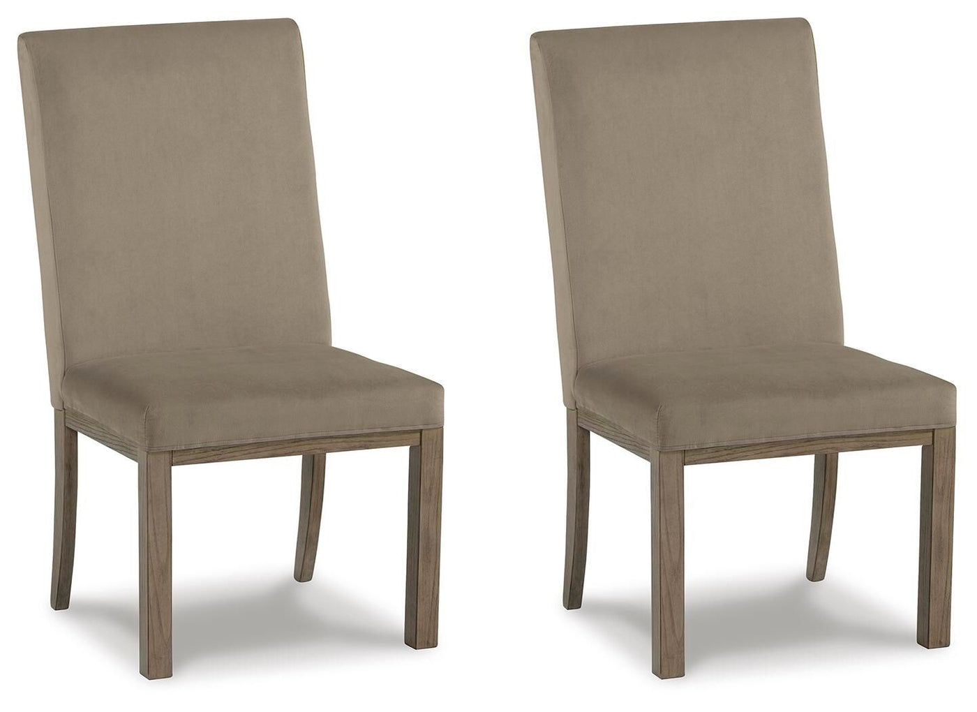 Chrestner - Dining UPH Side Chair (Set of 2) - Gray / Brown