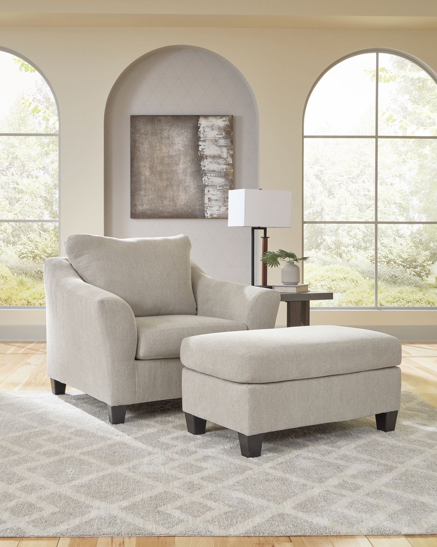 Willarae - 2 Pc. - Chair And A Half, Ottoman - Taupe