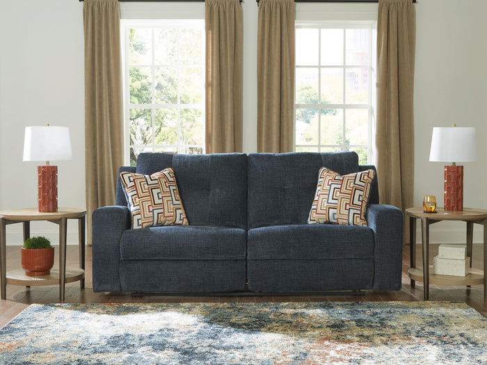 Danum - 2 Seat Reclining Sofa - Fabric - Ink image 2