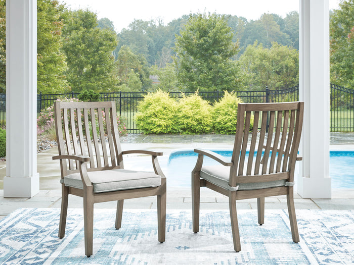 Rainier Ranch - Arm Chair With Cushion (Set of 2) - Brown / Beige image 2