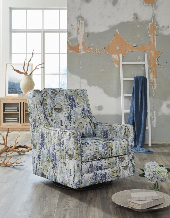 Dustinford - Swivel Glider Accent Chair - Multi image 2