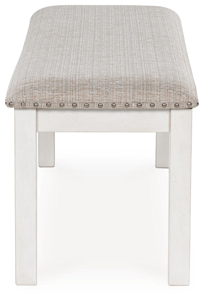 Robbinsdale - Large Upholstered Dining Room Bench - Antique White image 2