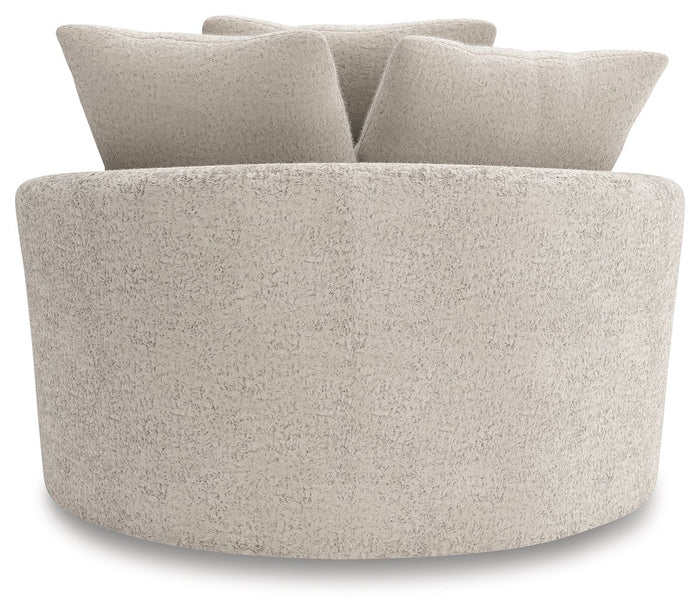 Cuddle Plush - Oversized Swivel Accent Chair - Arctic image 2