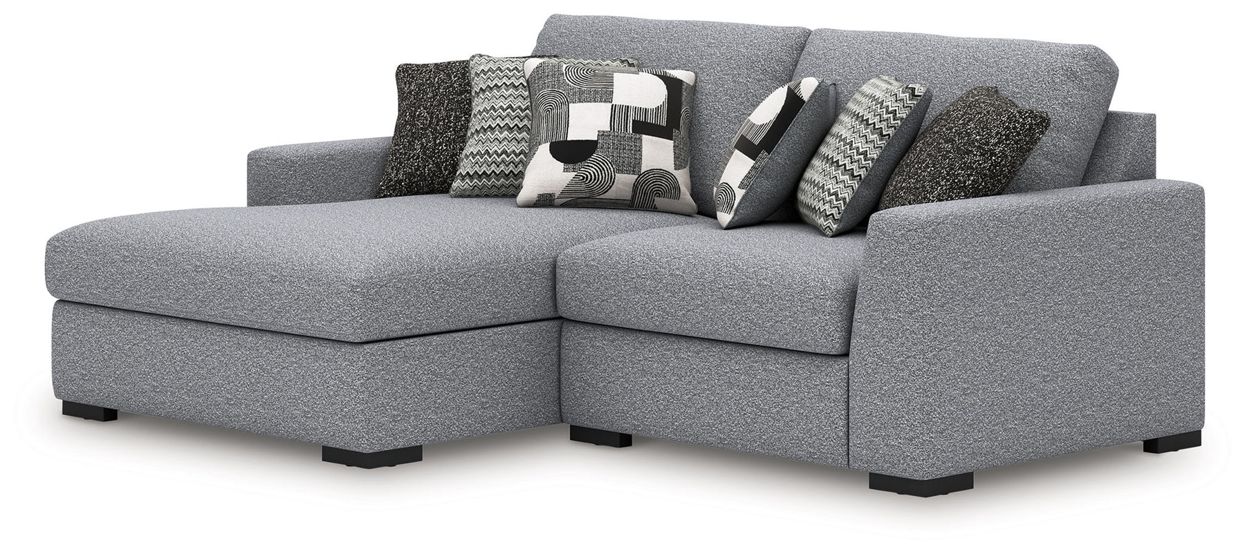 Gray / 2 Pc. Left Arm Facing Corner Chaise Sectional