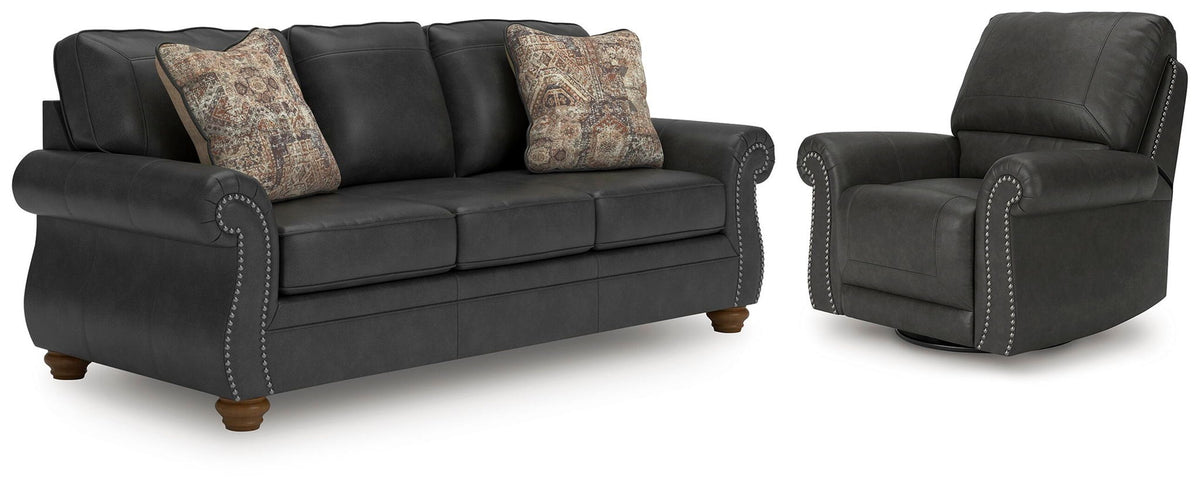 Dark Gray / 2 Pc. Sofa, Recliner