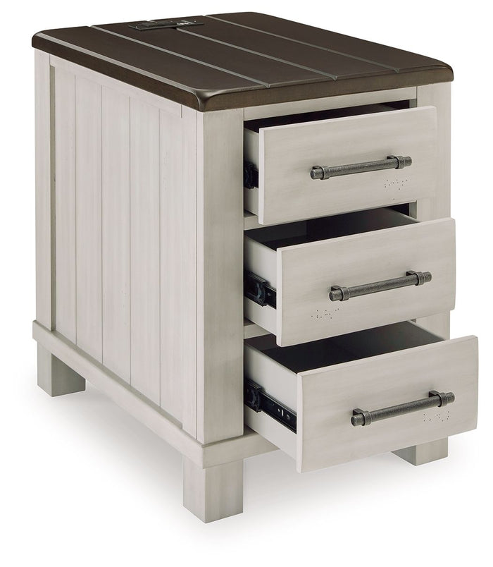 Darborn - Chair Side End Table - Gray / Brown image 2