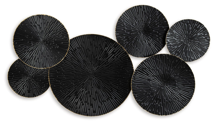 Rhetlen - Wall Decor - Black / Gold Finish image 1