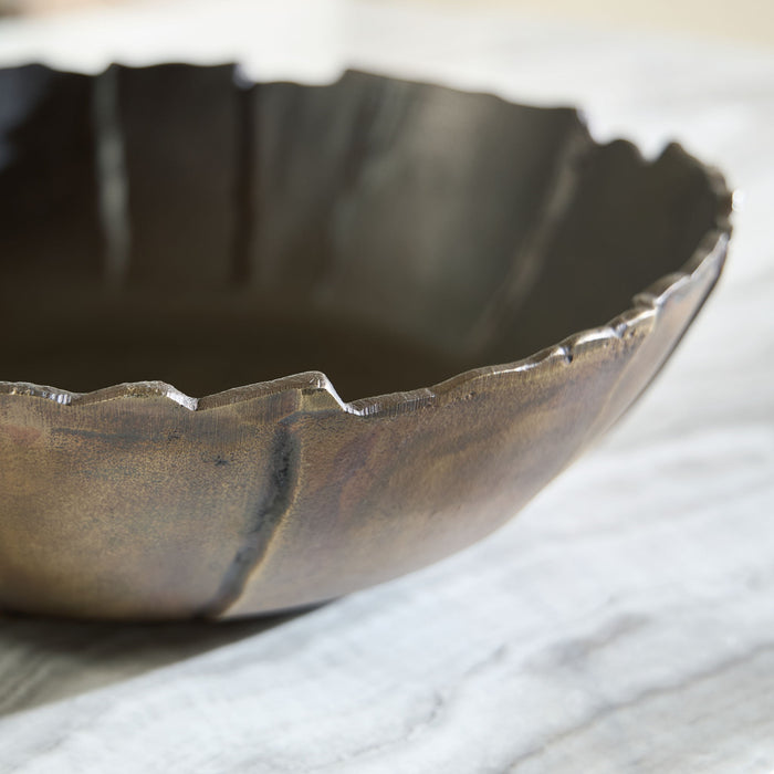 Aidman - Bowl - Black / Antique Gold Finish image 2