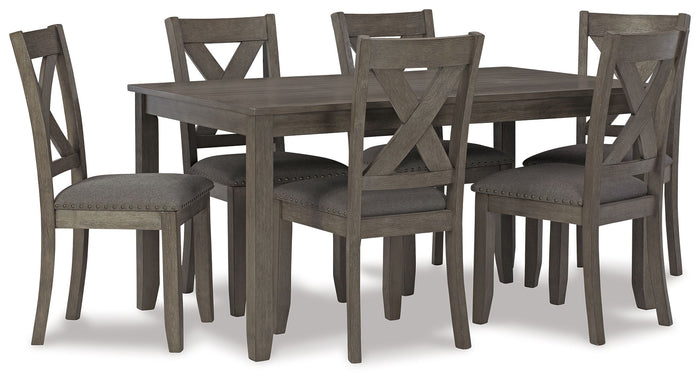 Caitbrook - RECT DRM Table Set (Set of 7) - Gray image 1
