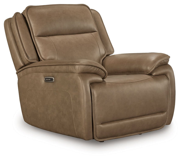 Glencroft - Power Recliner / Adjustable Headrest - Sahara image 1