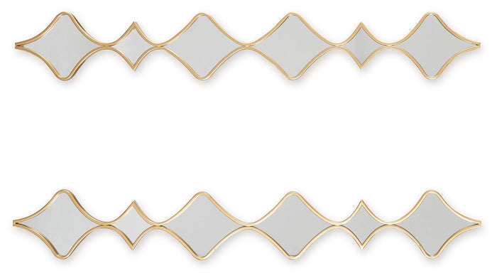 Harriswood - Accent Mirror Set (Set of 2) - Gold Finish image 2