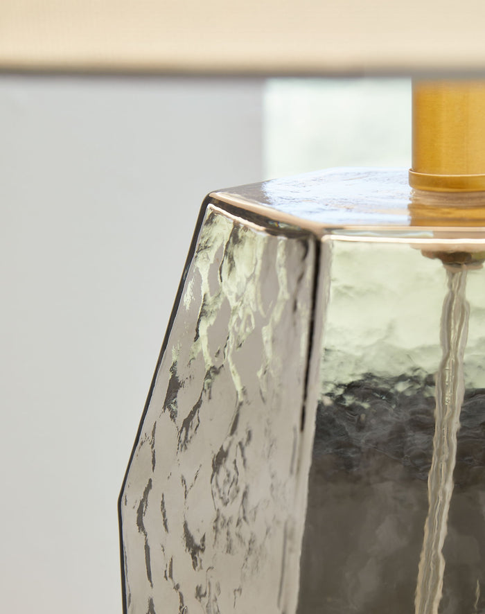 Taylow - Glass Table Lamp  - Gray image 2