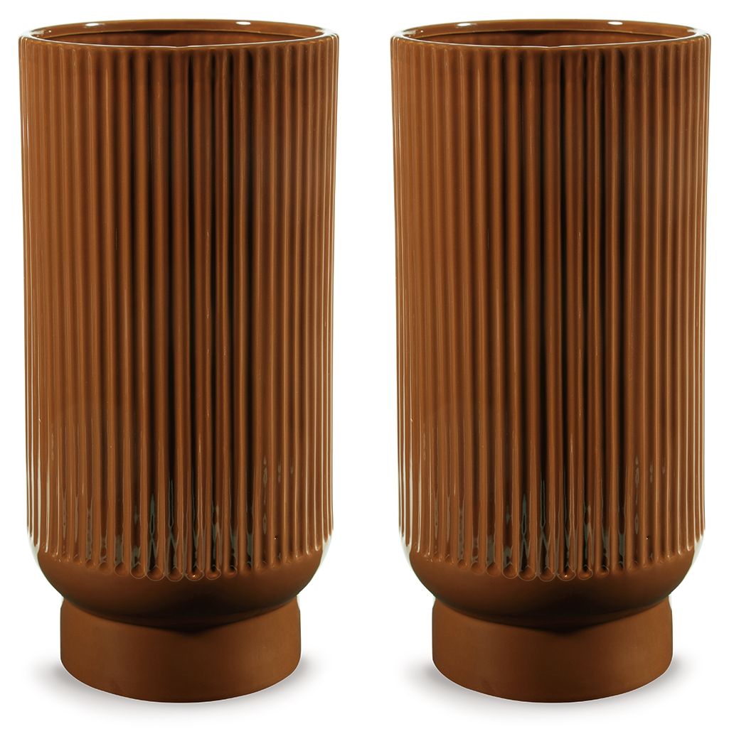 Dark Brown / 6.88"W x 6.88"D x 14.88"H / 2 Pieces