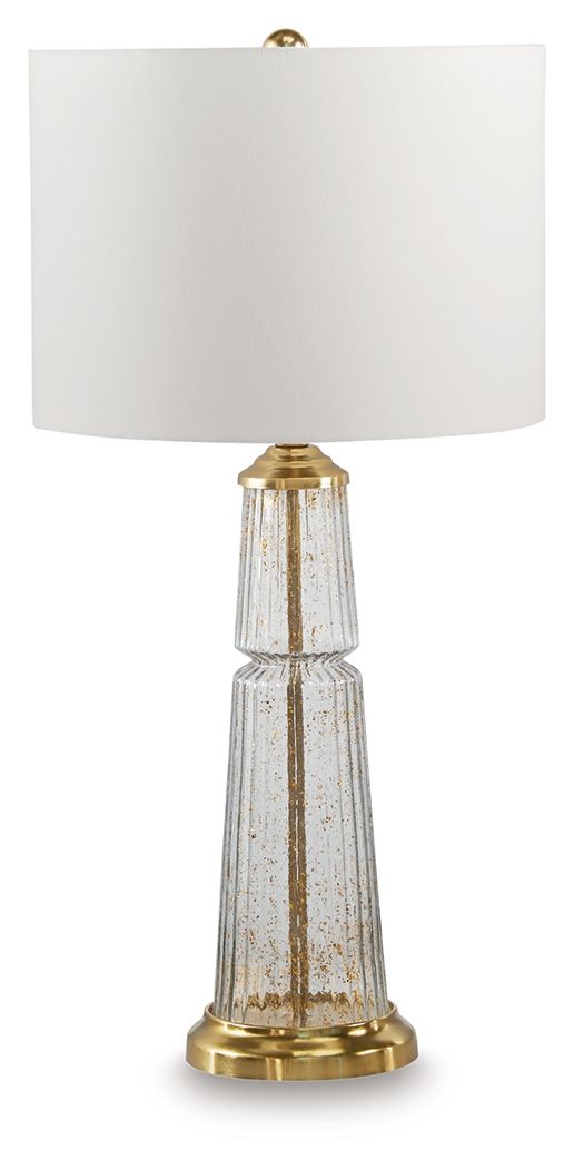 Bakersboro - Glass Table Lamp - Clear / Gold Finish image 1