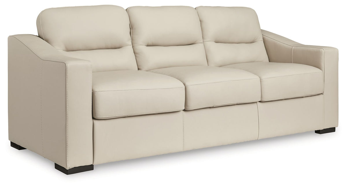 Treasure Trove - Sofa - Leather Match - Almond