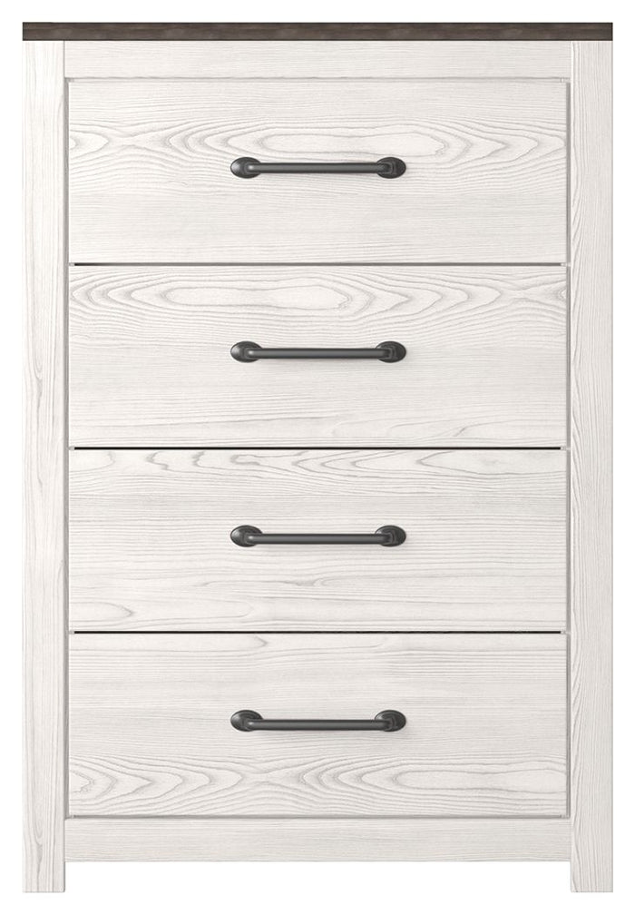 Gerridan - Four Drawer Chest - White / Gray image 1