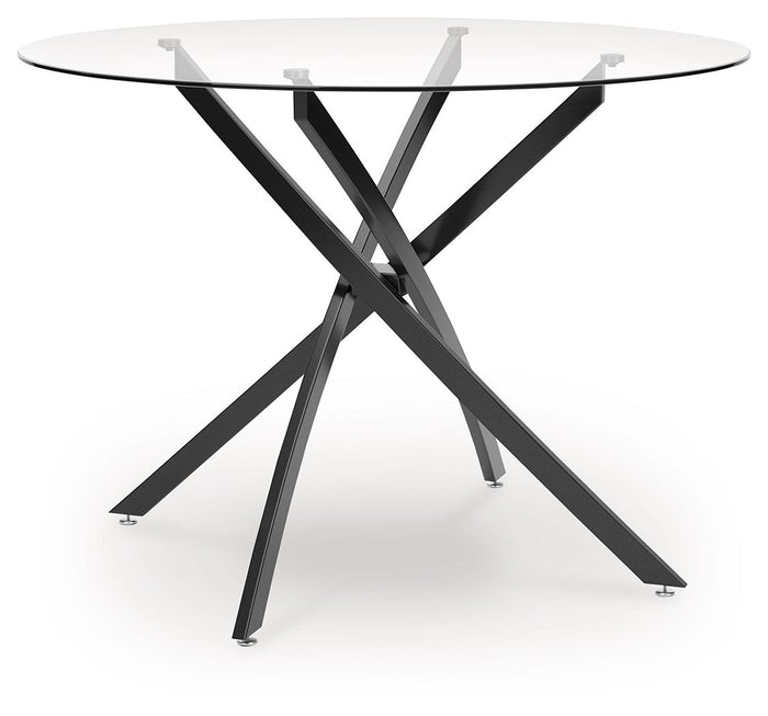 Pharwynn - Round Dining Room Table - Black image 1
