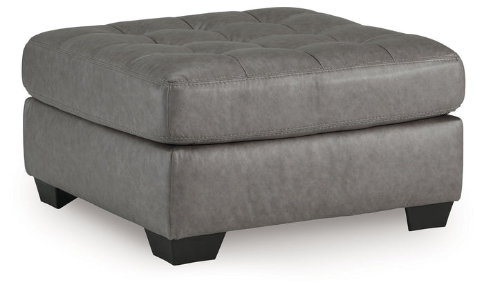 Clairette Court - Oversized Accent Ottoman - Alloy image 1