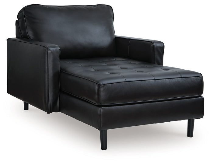 Bryceview - Chaise - Leather Match - Onyx image 1