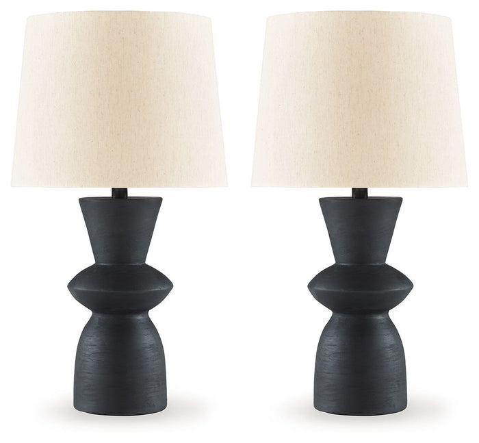 Scarbot - Paper Table Lamp (Set of 2) - Distressed Black image 1