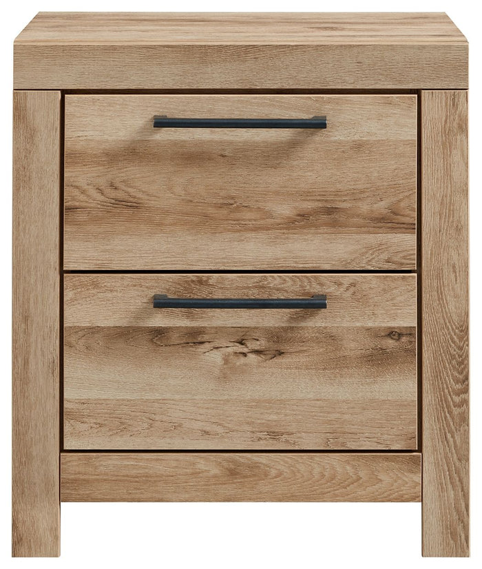 Hyanna - Two Drawer Night Stand - Tan Brown image 2