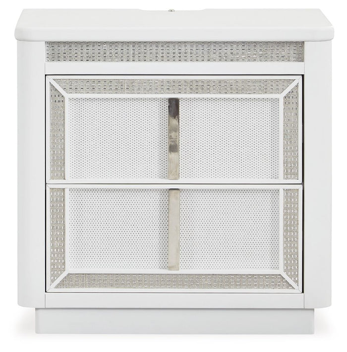 Chalanna - Two Drawer Night Stand - White image 2