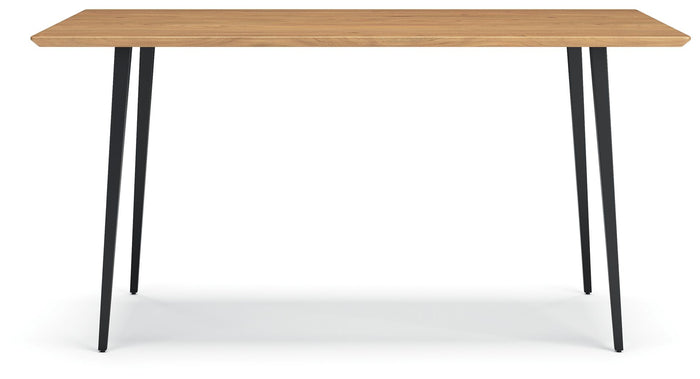 Gretlynn - Rectangular Dining Room Table - Black / Natural image 2
