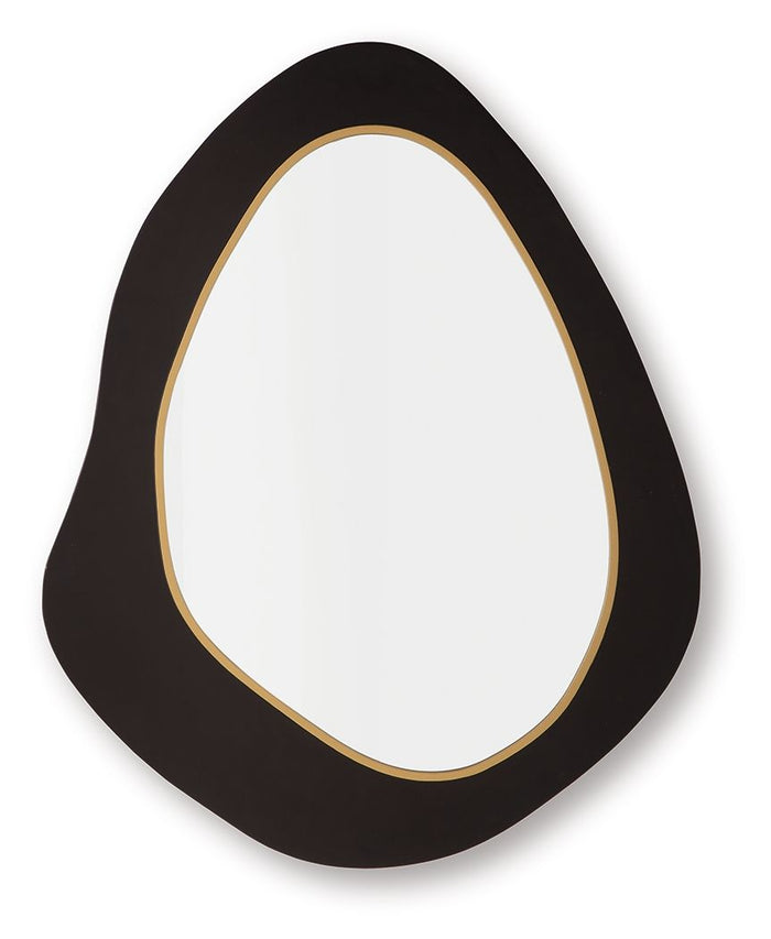 Kierlock - Accent Mirror - Black / Gold Finish image 1