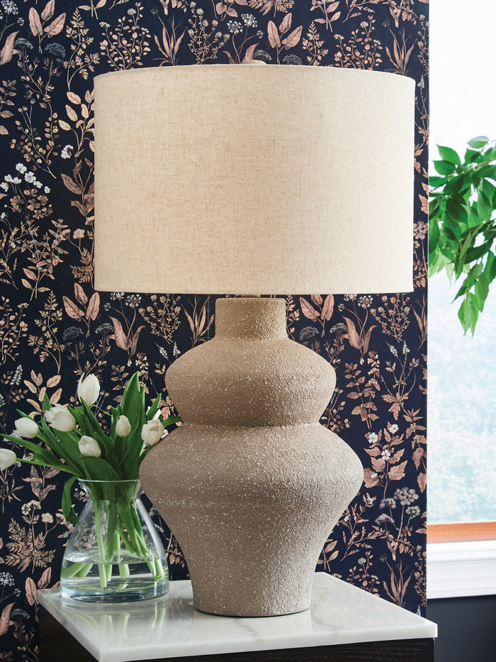 Jossleigh - Metal Table Lamp - Beige image 2