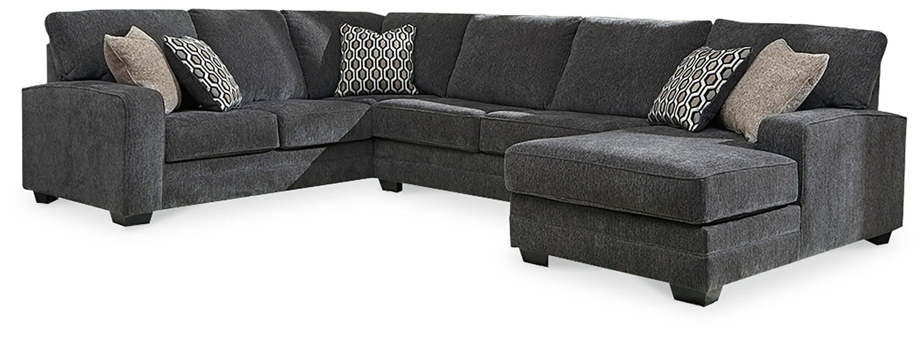 Dark Gray / 3 Pc. Right Arm Facing Chaise Sectional