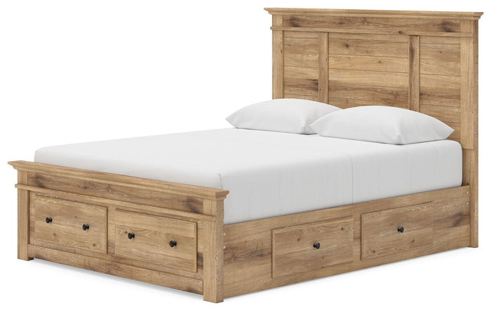 Makidern - Panel Storage Bed With 2 Under Bed Storage Units image 9
