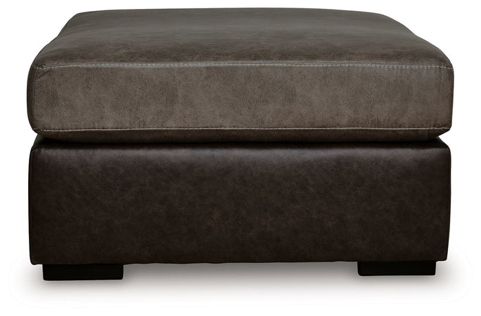 Castille Way - Oversized Accent Ottoman - Fossil image 2