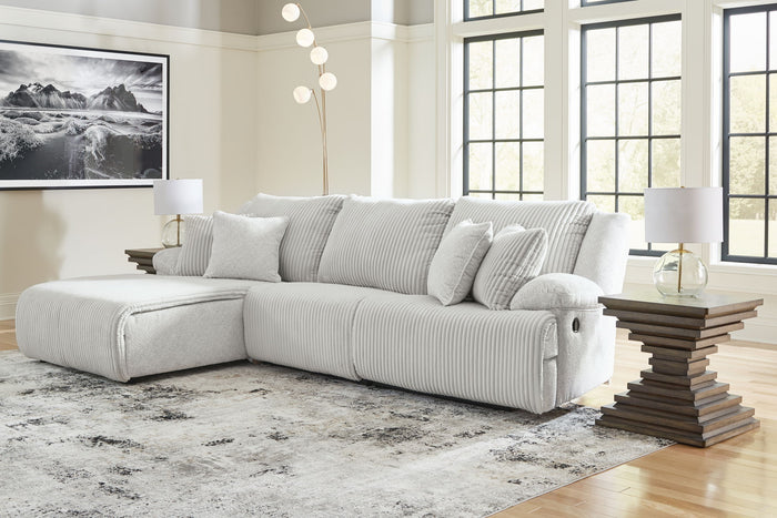 Top Tier - 3-Piece Sectional Sofa With LAF Press Back Chaise - Alloy image 2
