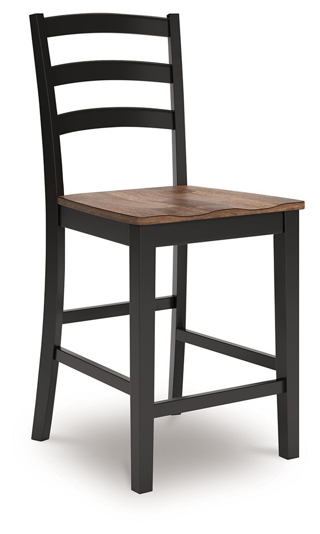 Wildenauer - Barstool (Set of 2) - Brown / Black image 3