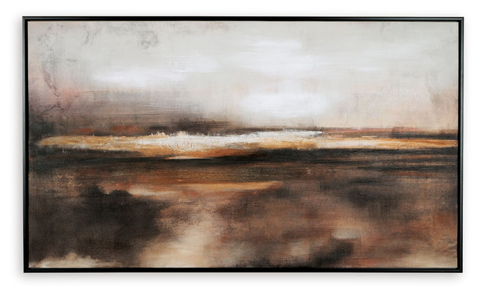 Drewland - Wall Art - Black / Brown / Orange image 2