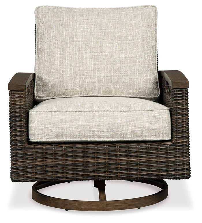 Paradise Trail - Swivel Lounge Chair (Set of 2) - Medium Brown image 2