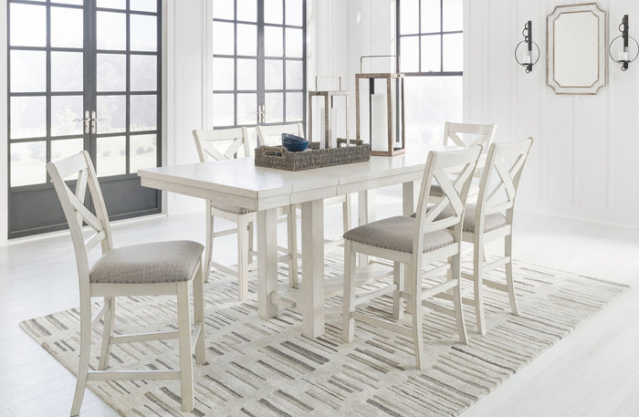 Robbinsdale - Rectangular Counter Height Dining Extension Table Set image 1