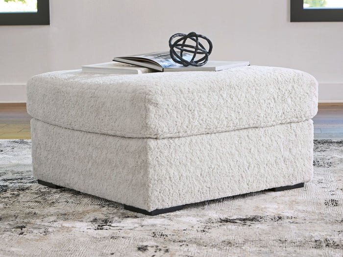 Cuddle Plush - Oversized Accent Ottoman - Arctic image 2