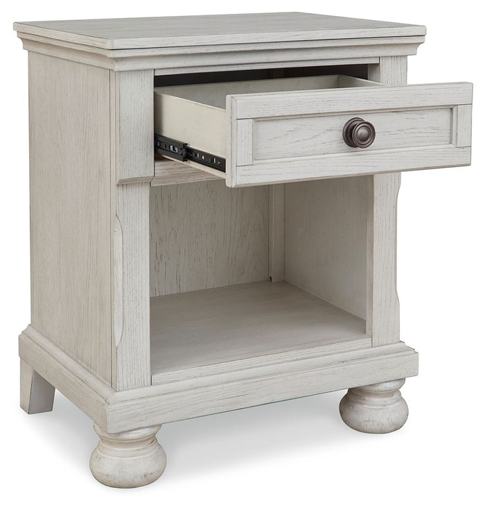 Robbinsdale - One Drawer Night Stand - Antique White image 2