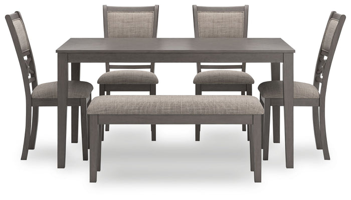 Wrenning - Dining Room Table Set (Set of 6) - Gray image 2