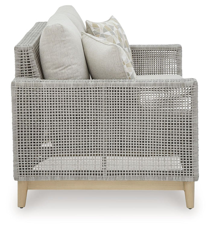 Seton Creek - Loveseat With Cushion - Gray image 2