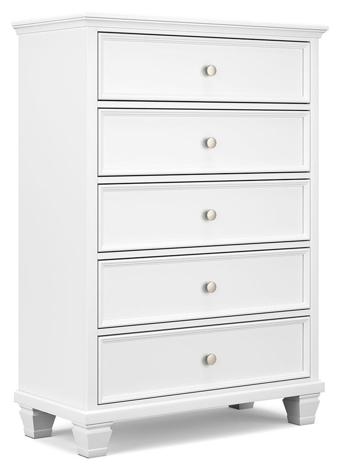 Fortman - Five Drawer Chest - White image 1