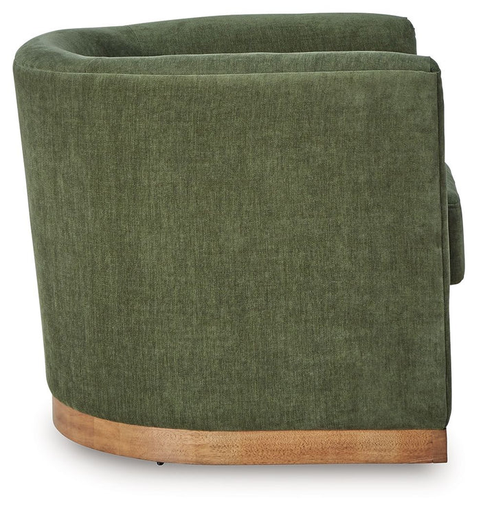 Jersonlow - Swivel Chair - Forest Green image 2