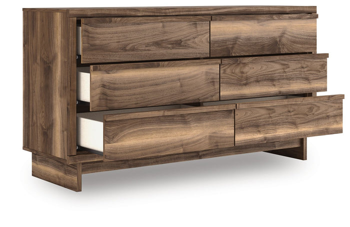 Chirason - Six Drawer Dresser - Brown image 2