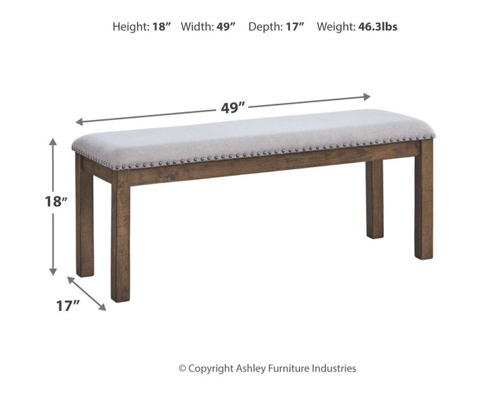 Moriville - Upholstered Bench - Beige image 2