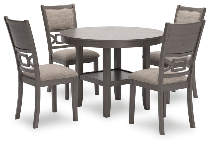 Wrenning - Dining Room Table Set (Set of 5) - Gray image 1