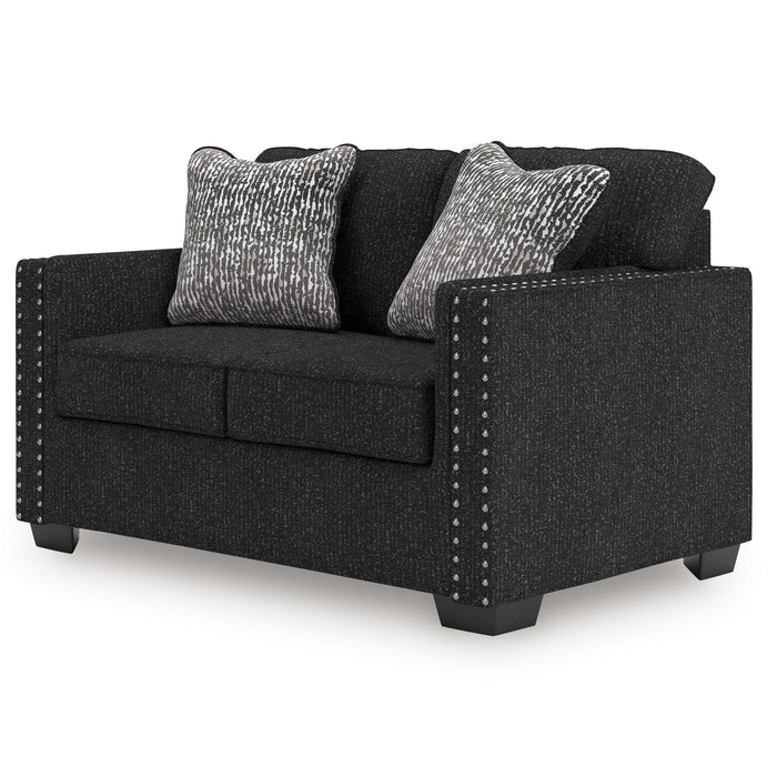 Jasmine Peaks - Loveseat - Coal image 2
