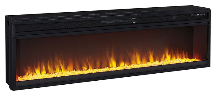 Entertainment Accessories - Wide Fireplace Insert - Black image 1