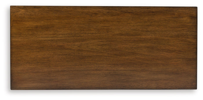 Taffenbrook - Five Drawer Chest - Medium Brown image 2