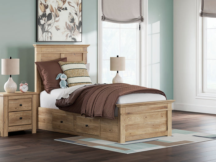 Makidern - Panel Storage Bed With Under Bed Storage Unit image 6